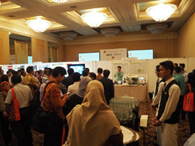 MMA booth at the conference in Indonesia